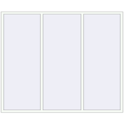 REHAU Brillant-Design 2500x2070 мм Білий (RAL 9016) з двох сторін