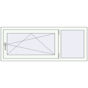 Вікна 1400x550 мм REHAU Brillant-Design Вікна 1400x550 мм REHAU Brillant-Design