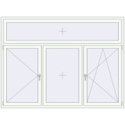 REHAU Euro 70 2300x1700 мм Білий (RAL 9016) з двох сторін
