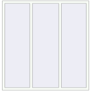 REHAU Brillant-Design 1680x1730 мм Білий (RAL 9016) з двох сторін