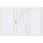 REHAU Euro 60 1730x1160 мм Білий (RAL 9016) з двох сторін REHAU Euro 60 1730x1160 мм Білий (RAL 9016) з двох сторін