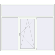 Вікна 2080x1820 мм REHAU Euro 70