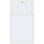 REHAU Brillant-Design 1200x2197 мм Білий (RAL 9016) з двох сторін