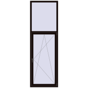 REHAU Euro 70 860x2660 мм BLACK_BROWN з двох сторін REHAU Euro 70 860x2660 мм BLACK_BROWN з двох сторін