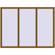 REHAU Euro 70 2000x1500 мм GOLDEN OAK з двох сторін