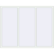 REHAU Euro 60 2050x1600 мм Білий (RAL 9016) з двох сторін
