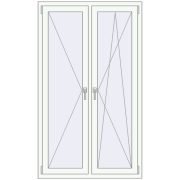 REHAU Brillant-Design 1030x1750 мм Білий (RAL 9016) з двох сторін
