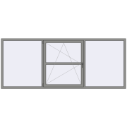 Altest Pony 375 3000x1200 мм RAL 9007 Grey aluminium з двох сторін Altest Pony 375 3000x1200 мм RAL 9007 Grey aluminium з двох сторін