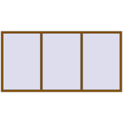 REHAU Euro 60 3000x1500 мм GOLDEN OAK з двох сторін