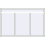 REHAU Euro 70 2100x1350 мм Білий (RAL 9016) з двох сторін