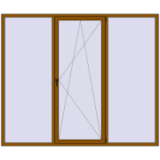 REHAU SYNEGO MD 2500x2100 мм GOLDEN OAK з двох сторін REHAU SYNEGO MD 2500x2100 мм GOLDEN OAK з двох сторін