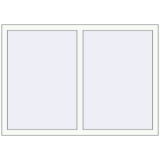 REHAU Euro 70 1360x960 мм Білий (RAL 9016) з двох сторін