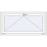 REHAU Euro 70 1220x610 мм Білий (RAL 9016) з двох сторін