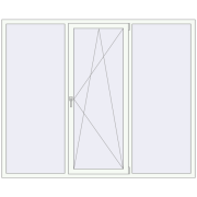 REHAU SYNEGO MD 2200x1800 мм Білий (RAL 9016) з двох сторін