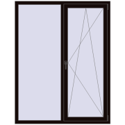 REHAU SYNEGO MD 1400x1800 мм BLACK_BROWN з двох сторін REHAU SYNEGO MD 1400x1800 мм BLACK_BROWN з двох сторін