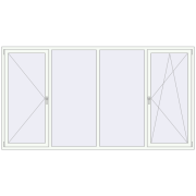 Altest Pony 375 3000x1600 мм RAL 9016 Traffic white з двох сторін
