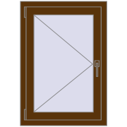 REHAU Euro 60 640x920 мм WALNUT з двох сторін REHAU Euro 60 640x920 мм WALNUT з двох сторін