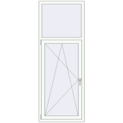 REHAU Brillant-Design 770x2040 мм Білий (RAL 9016) з двох сторін