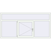 REHAU Euro 60 2080x1058 мм Білий (RAL 9016) з двох сторін