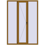 REHAU Euro 60 1550x2200 мм LIGHT_OAK з двох сторін