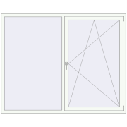 REHAU SYNEGO MD 2000x1600 мм Білий (RAL 9016) з двох сторін