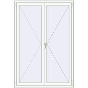 REHAU SYNEGO MD 1300x1900 мм Білий (RAL 9016) з двох сторін