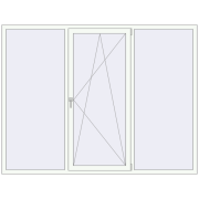 REHAU Euro 60 2320x1770 мм Білий (RAL 9016) з двох сторін