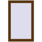 REHAU Euro 60 500x800 мм WALNUT з двох сторін
