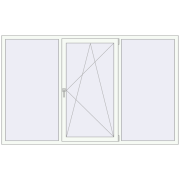 REHAU Euro 70 2370x1460 мм Білий (RAL 9016) з двох сторін