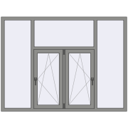 Altest Pony 375 2000x1500 мм RAL 9007 Grey aluminium з двох сторін