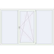 REHAU Euro 70 2370x1610 мм Білий (RAL 9016) з двох сторін REHAU Euro 70 2370x1610 мм Білий (RAL 9016) з двох сторін