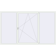 Вікна 3000x1800 мм REHAU Euro 60 Білий (RAL 9016) з двох сторін