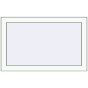 REHAU Euro 70 800x500 мм Білий (RAL 9016) з двох сторін