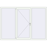 REHAU SYNEGO MD 2090x1490 мм Білий (RAL 9016) з двох сторін