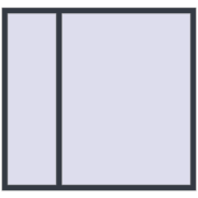 Вікна 1700x1600 мм REHAU Euro 70 ANTHRACITE_GREY_STRUKTURAL з двох сторін