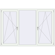 REHAU Brillant-Design 2040x1400 мм Білий (RAL 9016) з двох сторін REHAU Brillant-Design 2040x1400 мм Білий (RAL 9016) з двох сторін