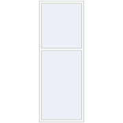 REHAU Euro 60 1000x2700 мм Білий (RAL 9016) з двох сторін