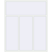 REHAU SYNEGO MD 2000x2400 мм Білий (RAL 9016) з двох сторін