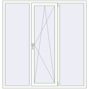 REHAU Euro 70 1680x1750 мм Білий (RAL 9016) з двох сторін