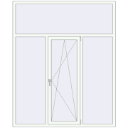 REHAU Euro 70 1800x2200 мм Білий (RAL 9016) з двох сторін
