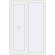 REHAU SYNEGO MD 1000x1500 мм Білий (RAL 9016) з двох сторін
