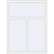 REHAU Brillant-Design 1200x1600 мм Білий (RAL 9016) з двох сторін