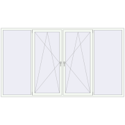 REHAU Euro 70 3200x1800 мм Білий (RAL 9016) з двох сторін