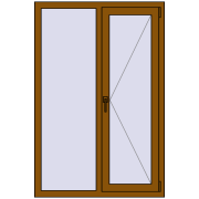 REHAU Euro 60 1000x1500 мм GOLDEN OAK з двох сторін REHAU Euro 60 1000x1500 мм GOLDEN OAK з двох сторін