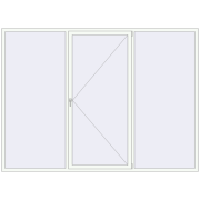REHAU Euro 60 2970x2170 мм Білий (RAL 9016) з двох сторін