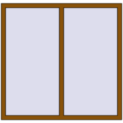 REHAU Brillant-Design 1400x1350 мм GOLDEN OAK з двох сторін