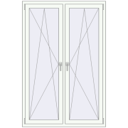 REHAU Euro 70 1200x1800 мм Білий (RAL 9016) з двох сторін
