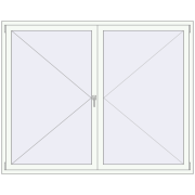 REHAU Euro 70 2000x1600 мм Білий (RAL 9016) з двох сторін