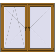 REHAU SYNEGO MD 1530x1390 мм LIGHT_OAK з двох сторін REHAU SYNEGO MD 1530x1390 мм LIGHT_OAK з двох сторін