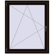 Вікна 1000x1200 мм REHAU Euro 60 BLACK_BROWN з двох сторін